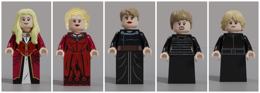 Made using LEGO & custom parts. Game of Thrones Cersei Lannister S6 Minifigure 