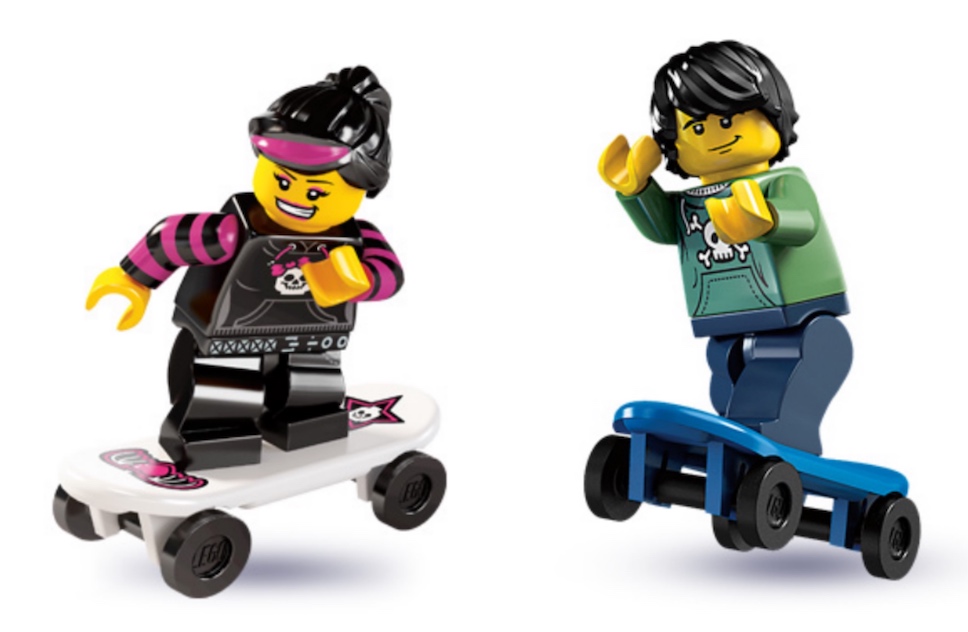 Boy/Girl Minifigure Skate Board Toy ☀️NEW Lego City Minifig YELLOW SKATEBOARD 
